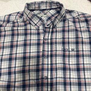 Game guard button down short sleeve shirt.